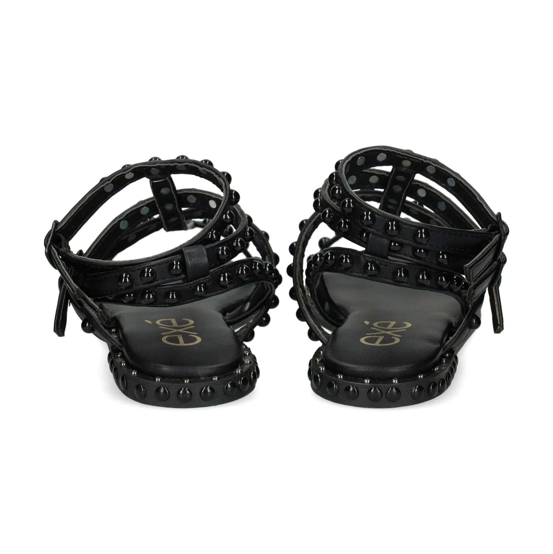 EXE Sandalias planas de Mujer VF239D-78 NEGRO