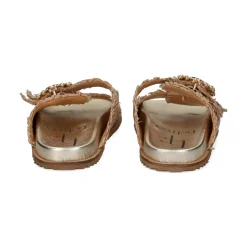 EXE Sandalias planas de Mujer VICKY-271 ORO