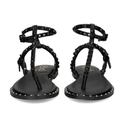 EXE Sandalias planas de Mujer VF239-82 NEGRO