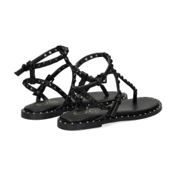 EXE Sandalias planas de Mujer VF239-82 NEGRO