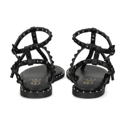 EXE Sandalias planas de Mujer VF239-82 NEGRO