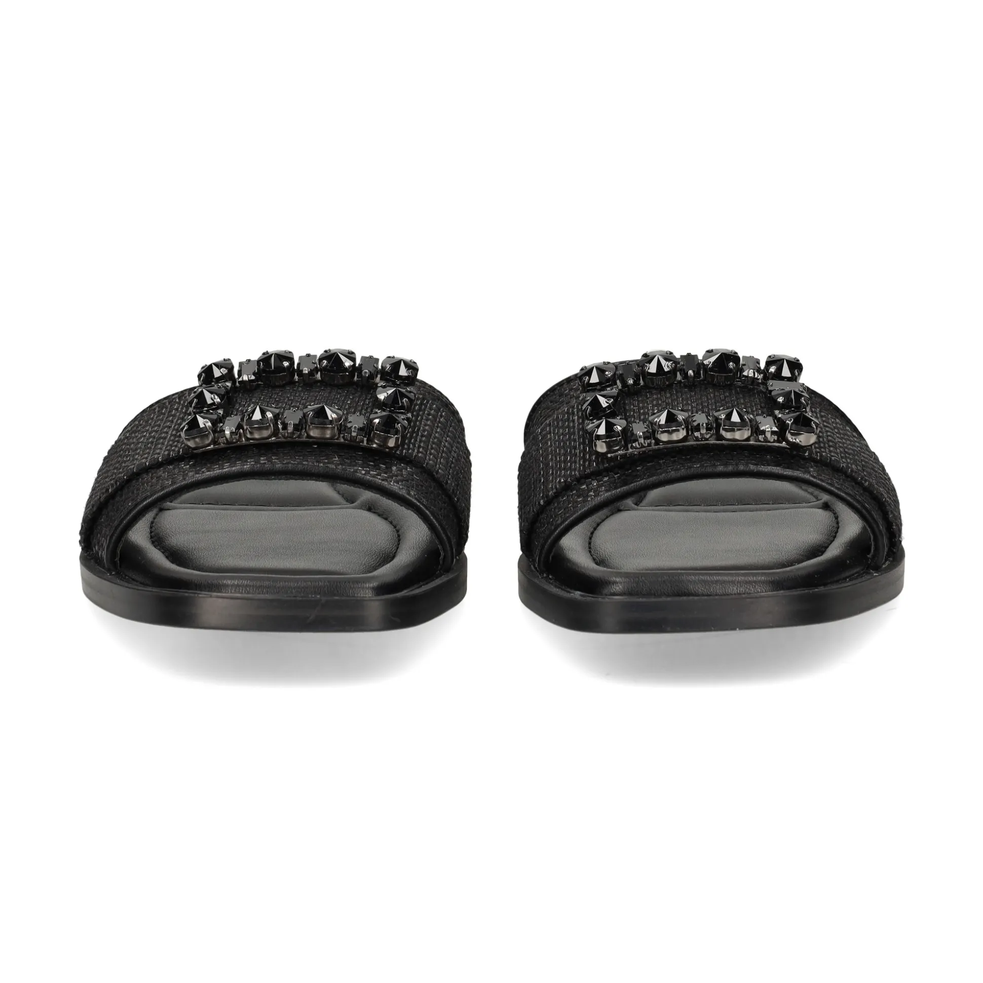 EXE Sandalias planas de Mujer DORETA-488 NEGRO