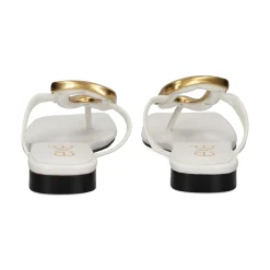 EXE Sandalias planas de Mujer STORM-268 BLANCO