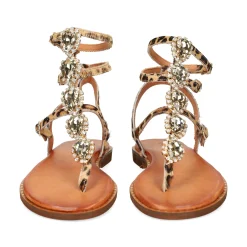 EXE Sandalias planas de Mujer 621 IRENE LEOPARDO