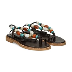 EXE Sandalias planas de Mujer 608 ITHAKI MARRON