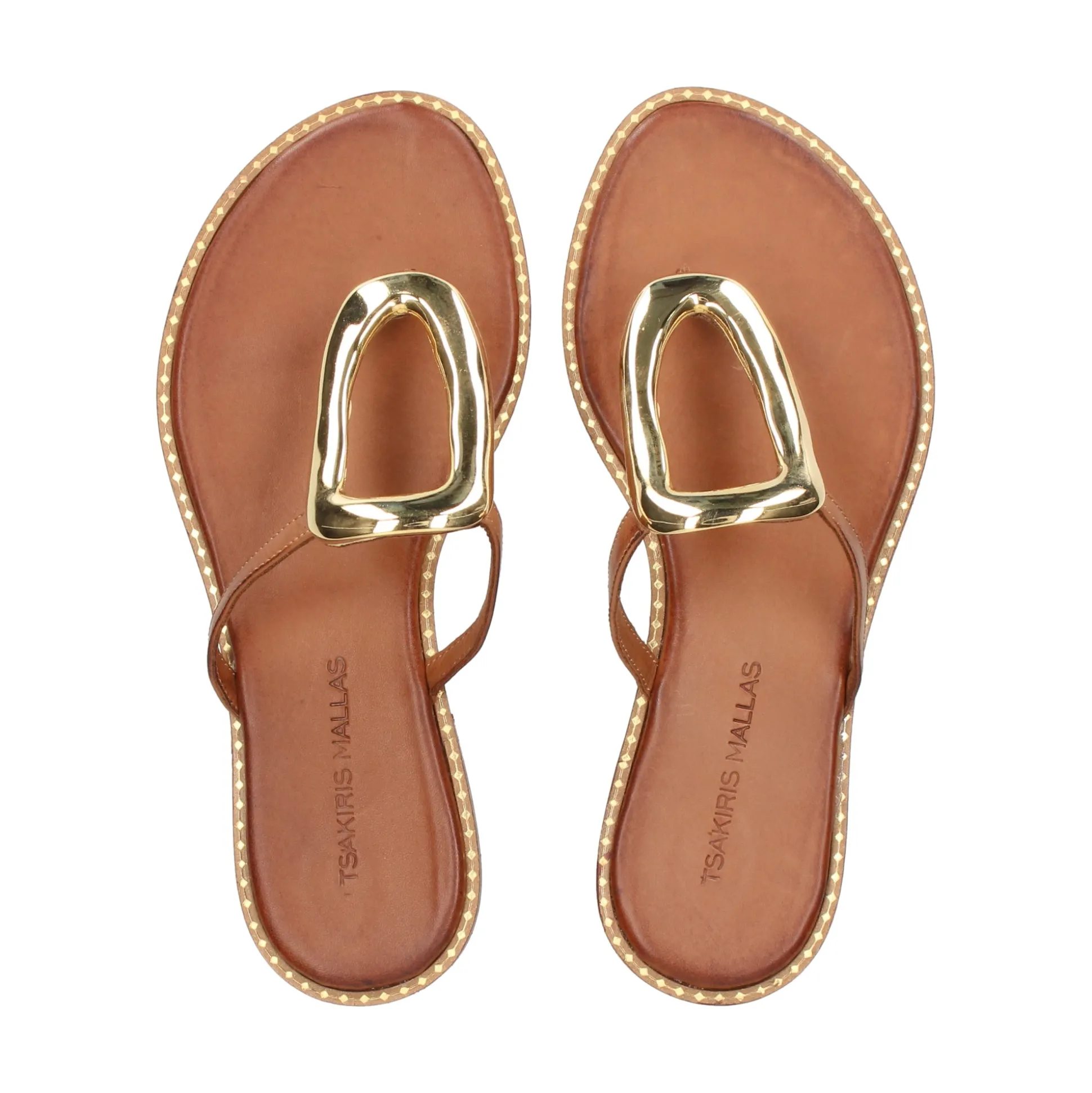 EXE Sandalias planas de Mujer 517 CHIOS TAN