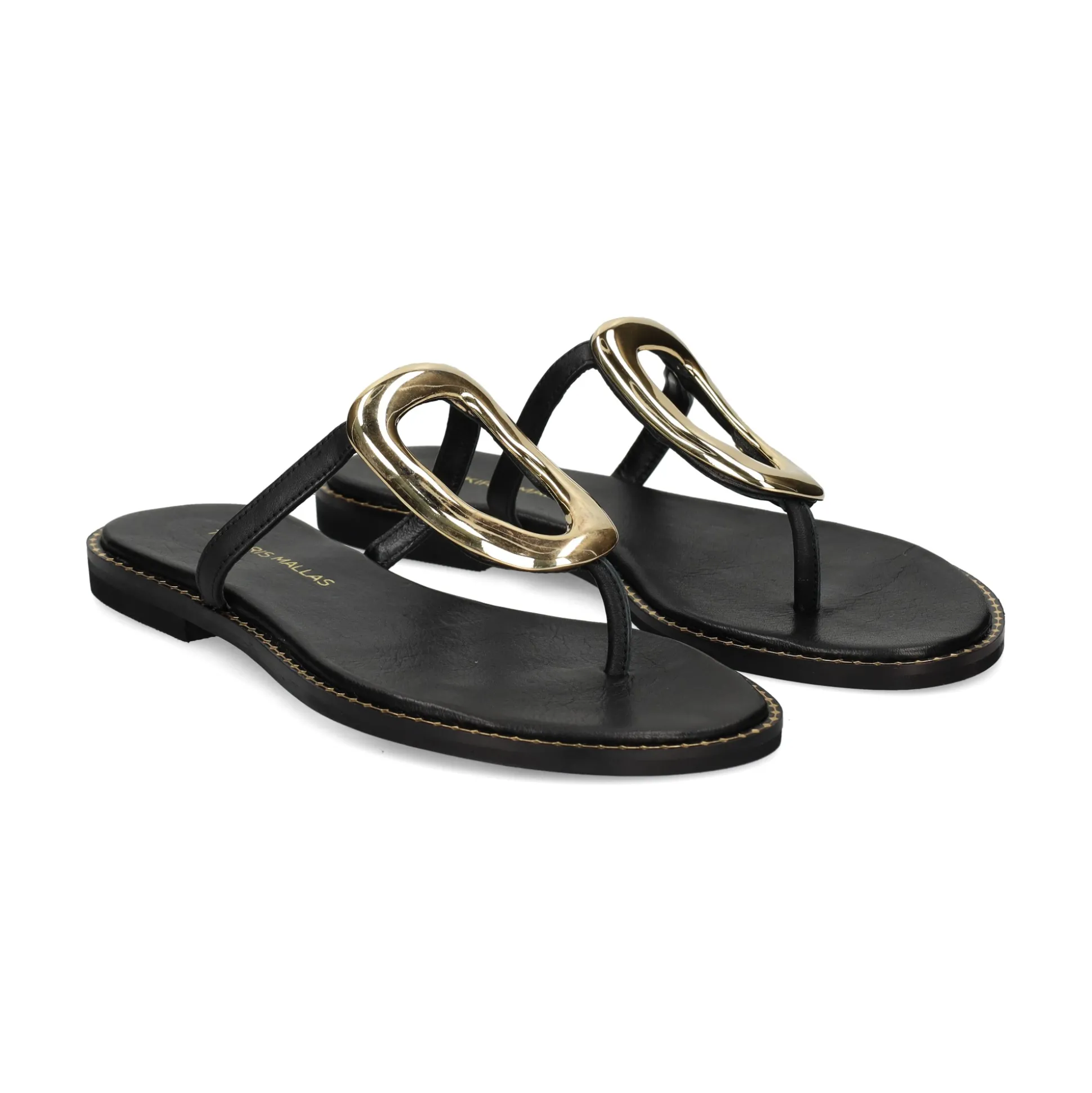 EXE Sandalias planas de Mujer 517 CHIOS NEGRO