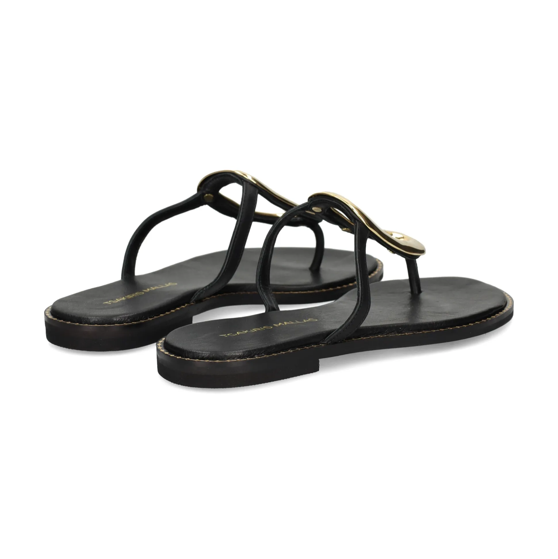 EXE Sandalias planas de Mujer 517 CHIOS NEGRO