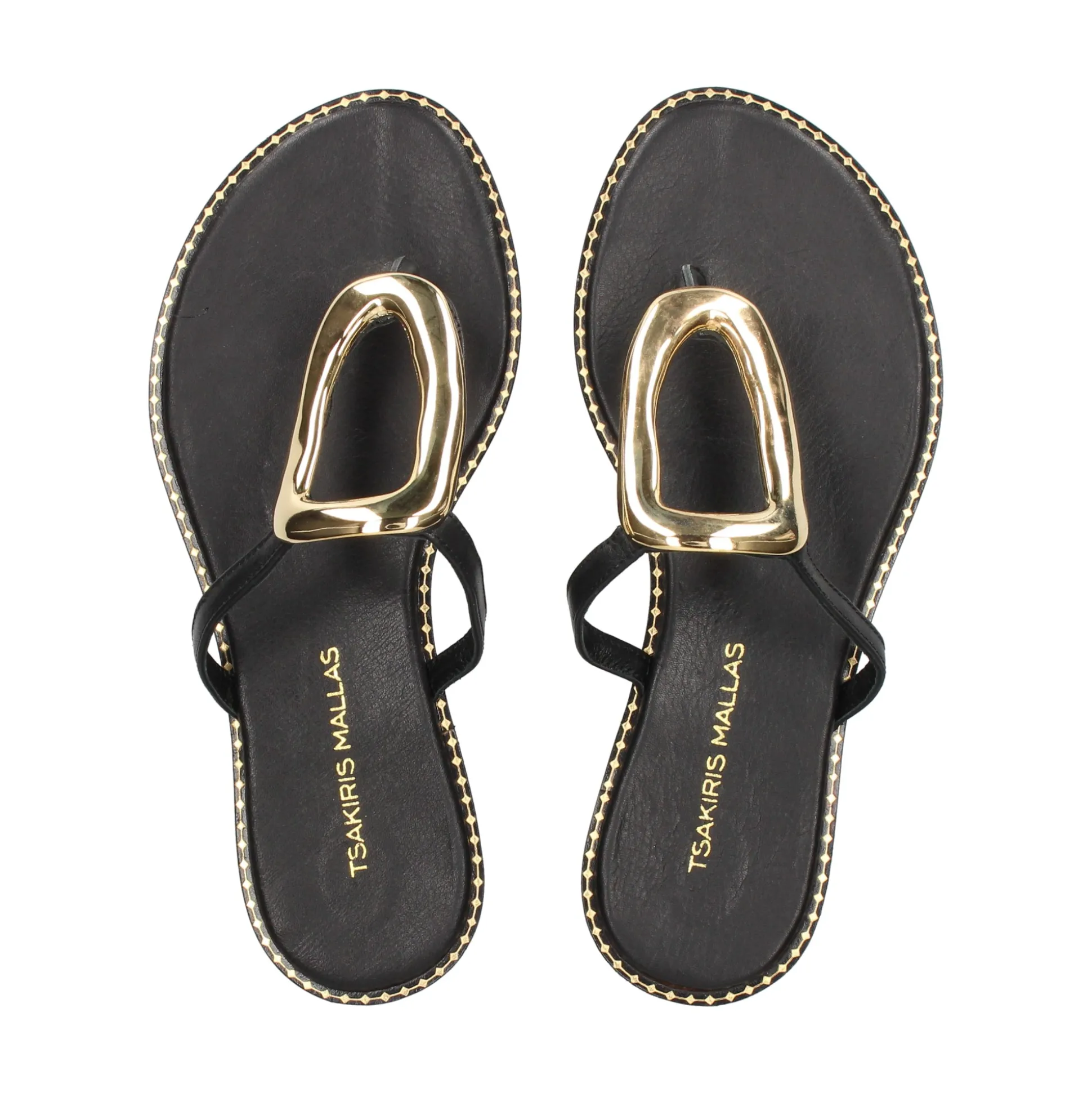 EXE Sandalias planas de Mujer 517 CHIOS NEGRO