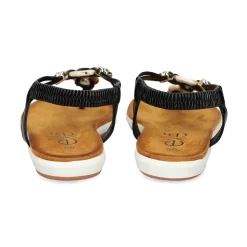 EXE Sandalias planas de Mujer F8043-0Y16 NEGRO