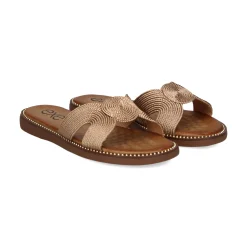 EXE Sandalias planas de Mujer ZF1982-E1 ORO ROSA