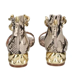 EXE Sandalias planas de Mujer KATY-386 BEIGE