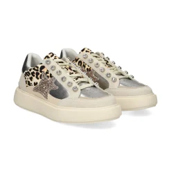 EXE Zapatillas de Mujer CH3595A-61 LEOPARD NATURAL