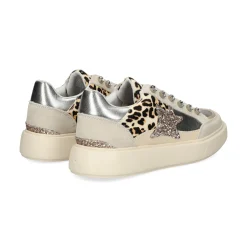 EXE Zapatillas de Mujer CH3595A-61 LEOPARD NATURAL