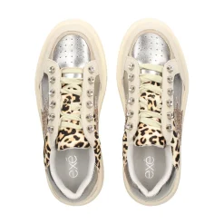 EXE Zapatillas de Mujer CH3595A-61 LEOPARD NATURAL