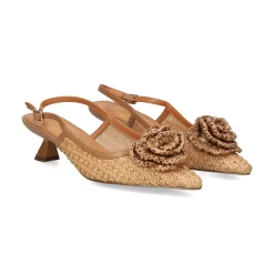 EXE Zapatos de tacón bajo VALENTINA-1637 CAMEL