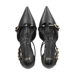 EXE Zapatos de tacón bajo GRACE-630 NEGRO