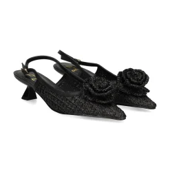 EXE Zapatos de tacón bajo VALENTINA-1637 NEGRO
