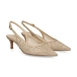 EXE Zapatos de tacón bajo IRIS-222 ORO