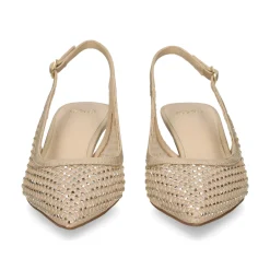 EXE Zapatos de tacón bajo IRIS-222 ORO