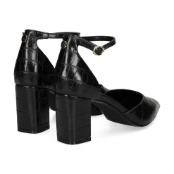 EXE Zapatos de tacón medio de Mujer VIENA-253 NEGRO