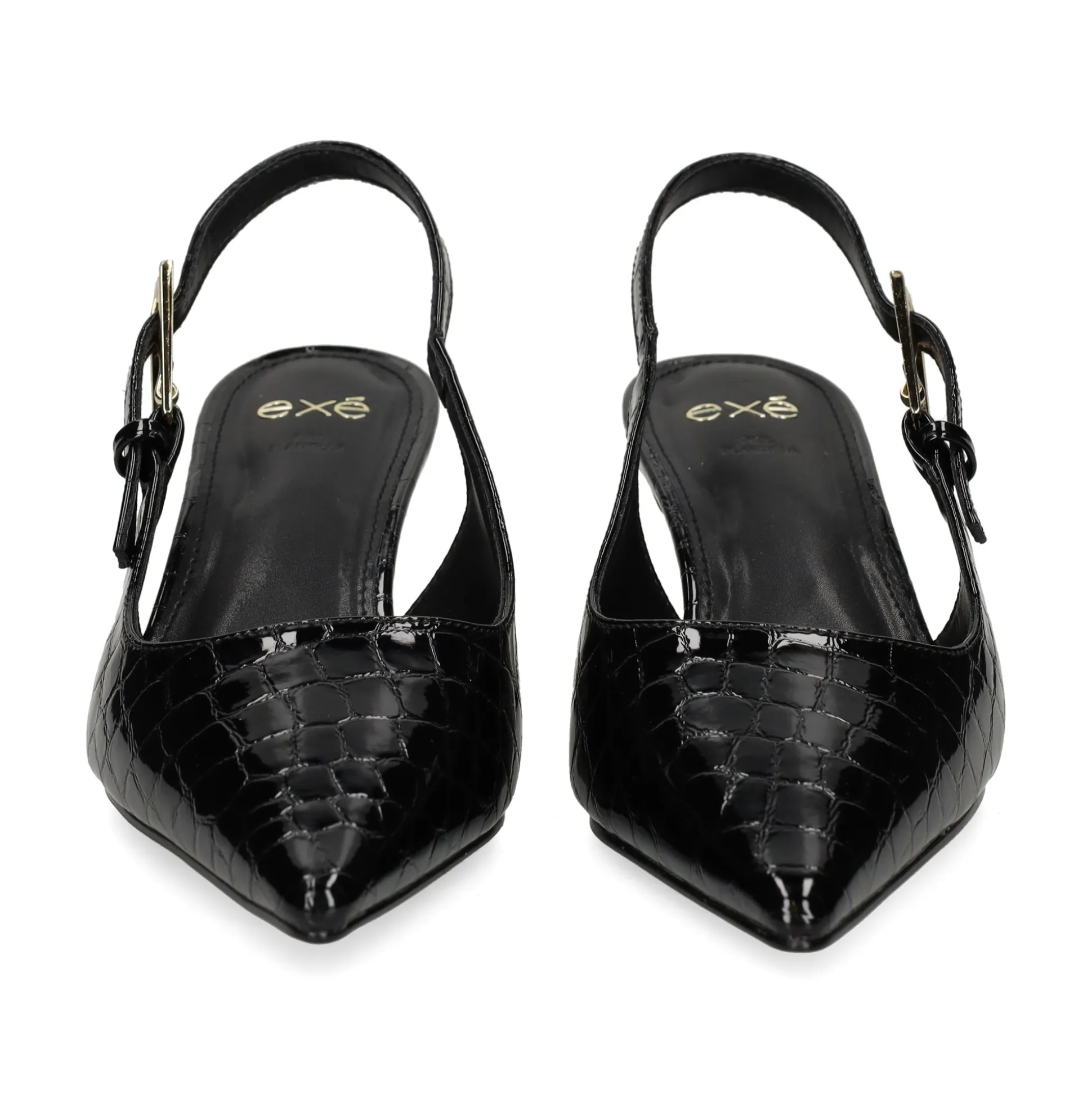 EXE Zapatos de tacón medio de Mujer BLAIR-358 NEGRO