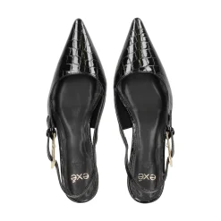EXE Zapatos de tacón medio de Mujer BLAIR-358 NEGRO