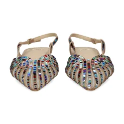 EXE Zapatos planos de Mujer KENDAL-244 TAUPE MULTI