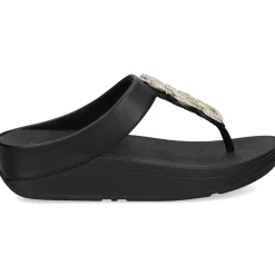 FITFLOP Sandalias cuña de Mujer HX2 001 NEGRO