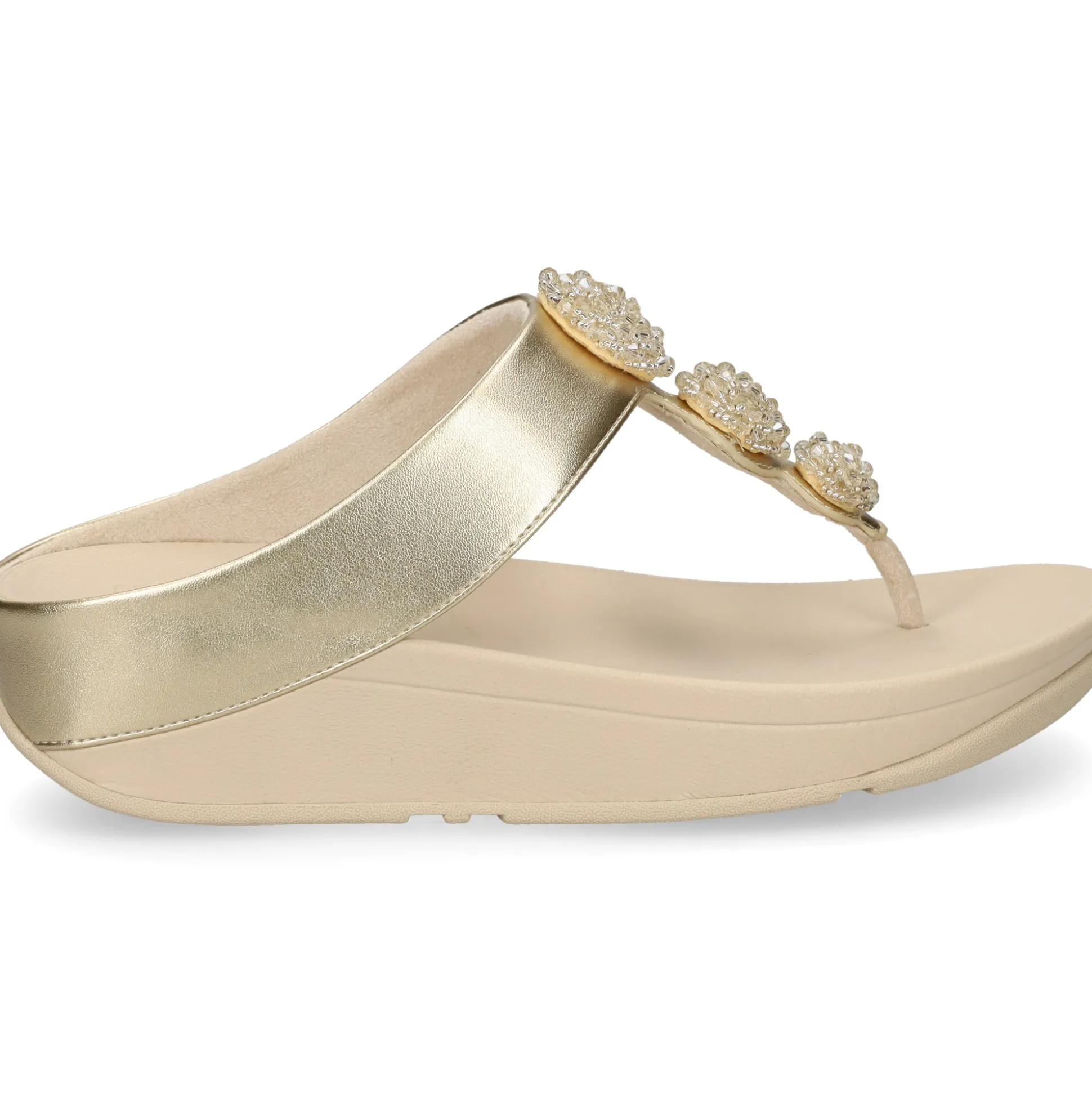 FITFLOP Sandalias cuña de Mujer IU1 675 PLATINO