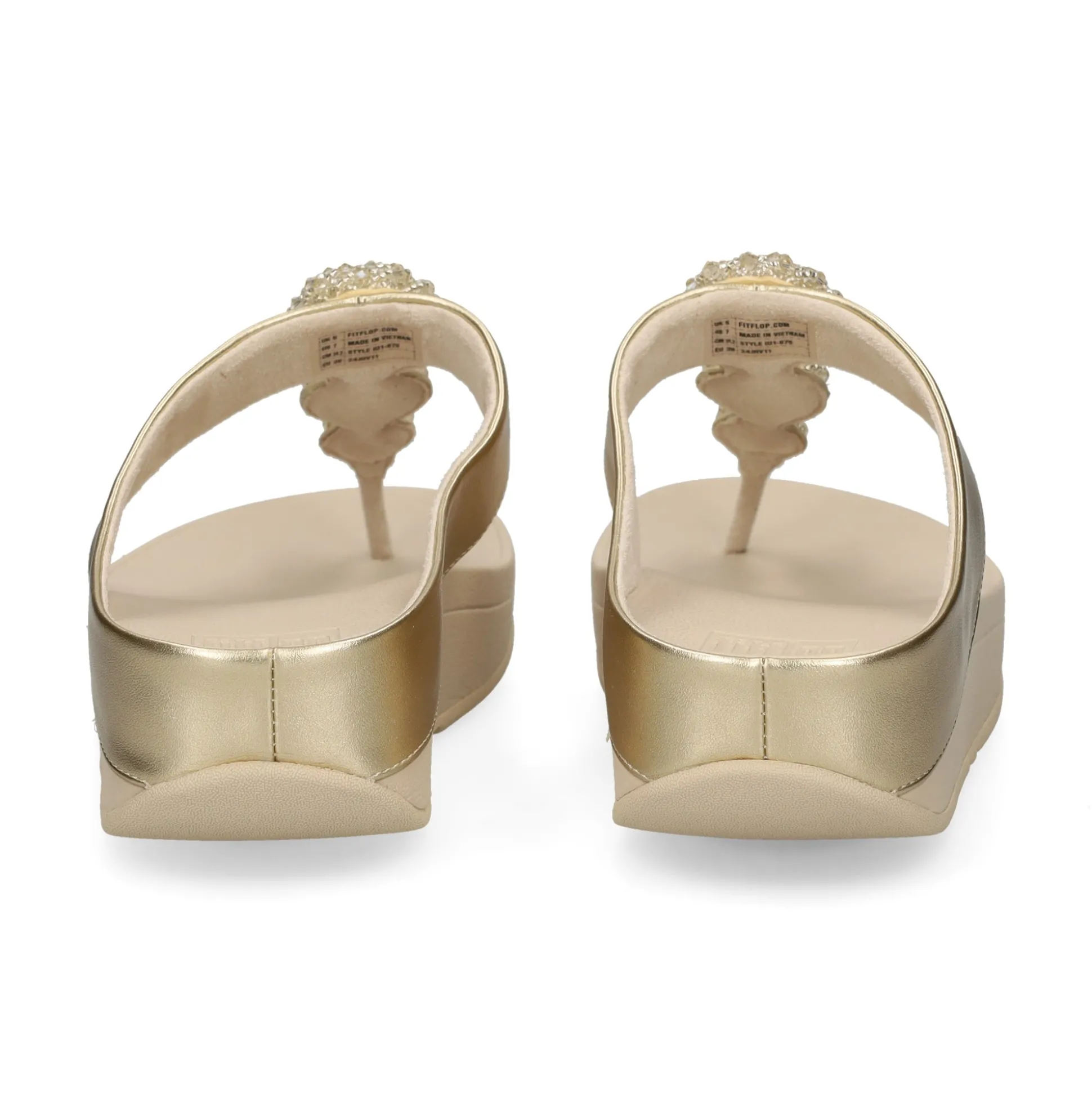 FITFLOP Sandalias cuña de Mujer IU1 675 PLATINO