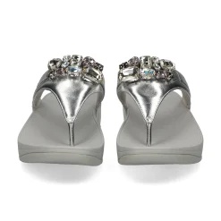 FITFLOP Sandalias cuña de Mujer HT8 011 PLATA