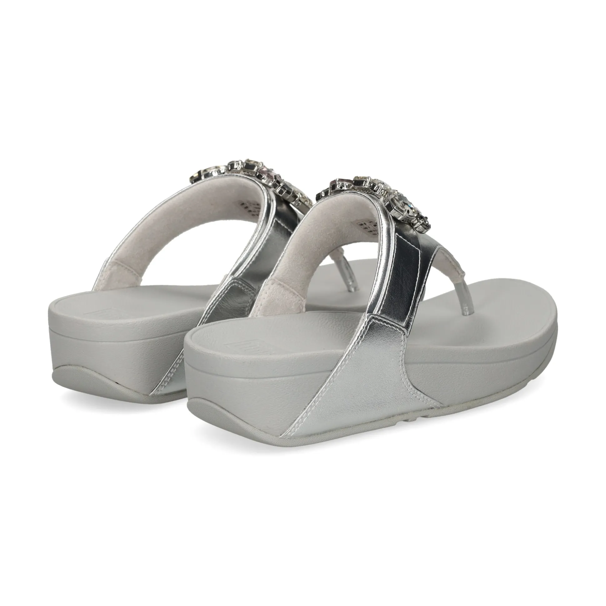 FITFLOP Sandalias cuña de Mujer HT8 011 PLATA