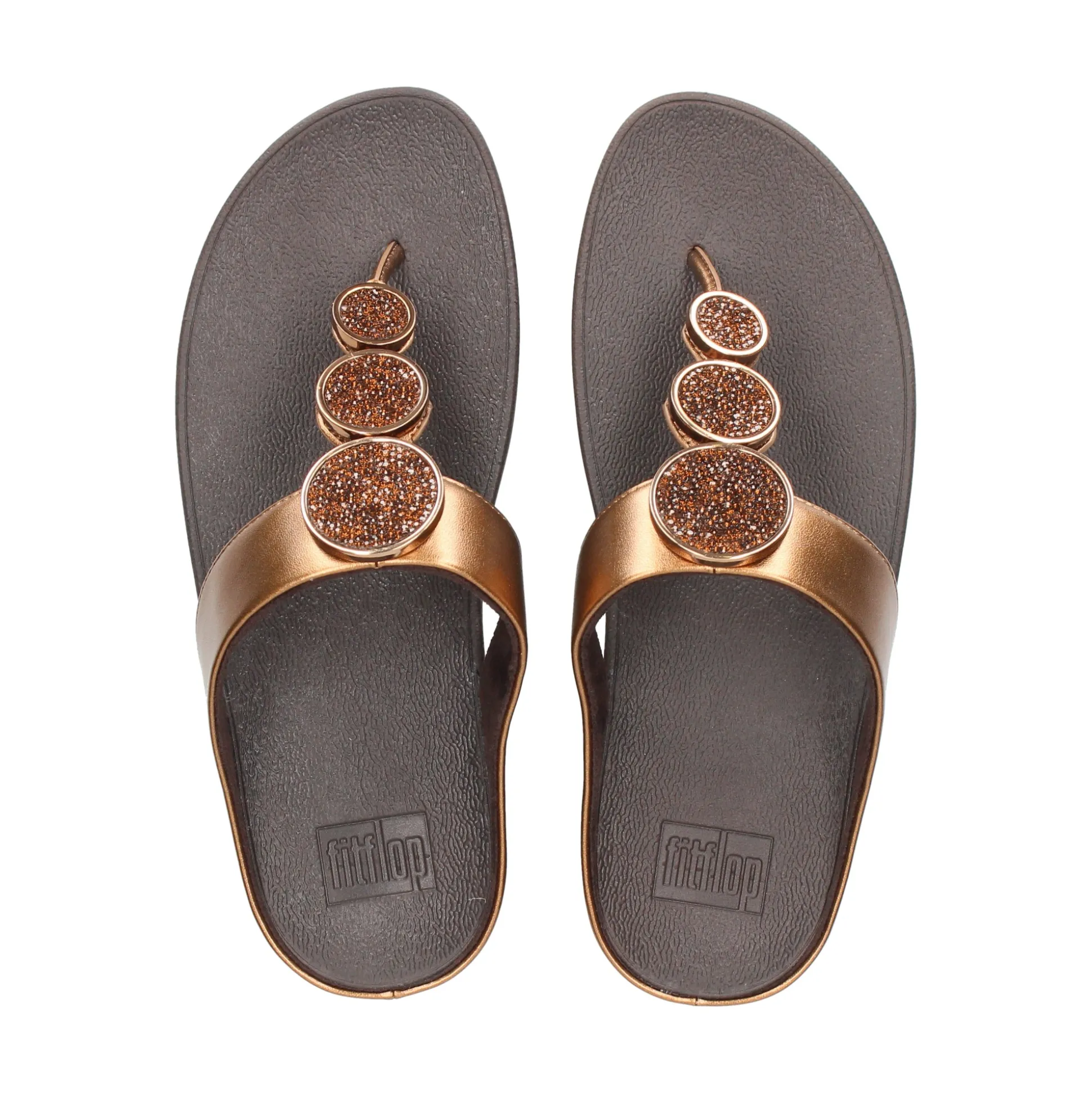 FITFLOP Sandalias cuña de Mujer HJ1 012 BRONZE