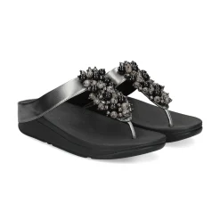 FITFLOP Sandalias cuña de Mujer HI9 B06 Pewter Blac