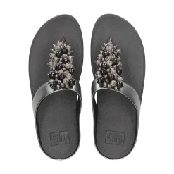 FITFLOP Sandalias cuña de Mujer HI9 B06 Pewter Blac