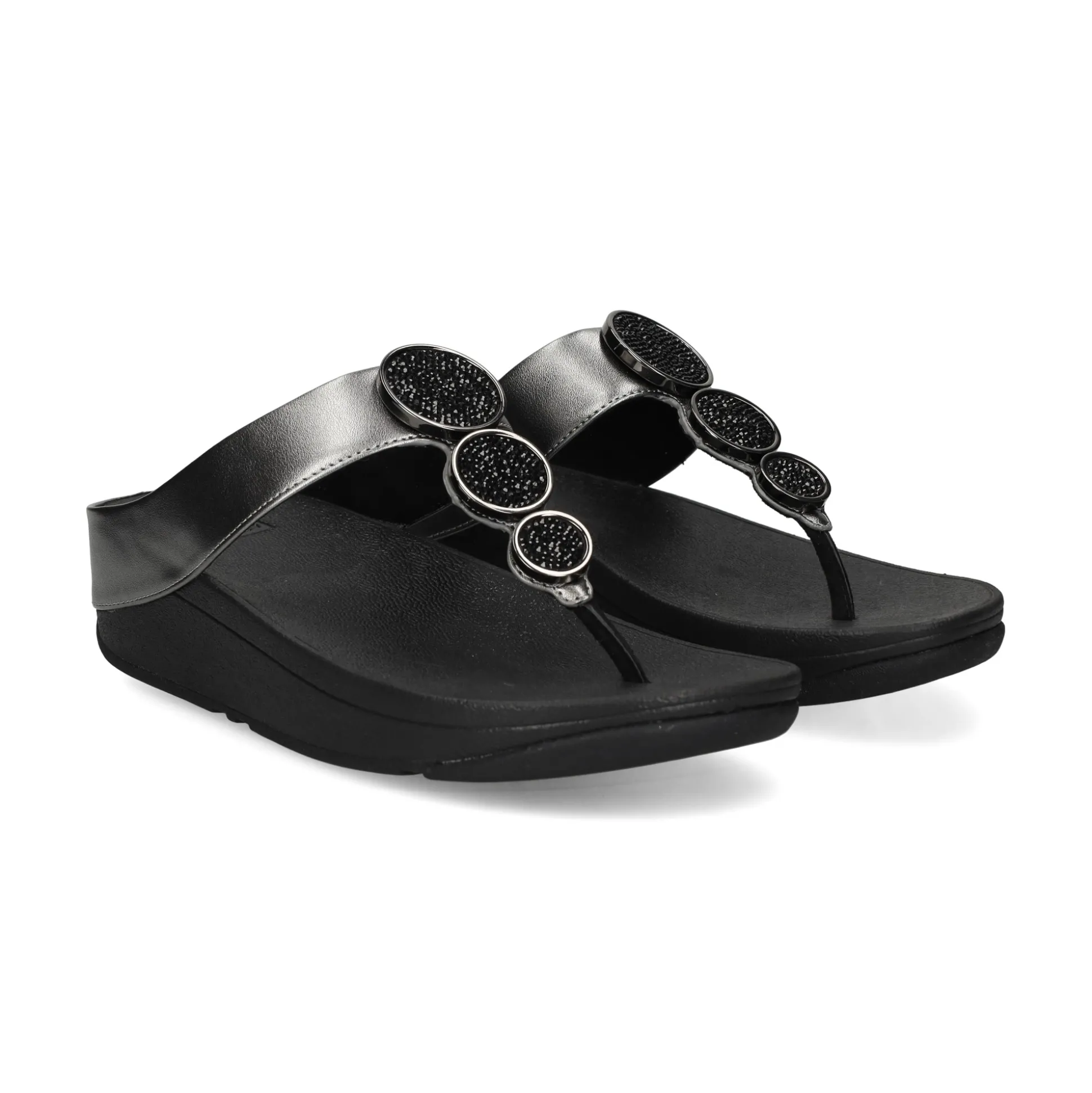 FITFLOP Sandalias cuña de Mujer HJ1 B06 Pewter
