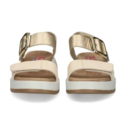 FLUCHOS Sandalias con plataforma de Mujer F2166 PLATINO
