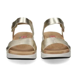 FLUCHOS Sandalias cuña de Mujer F1475 PLATINO