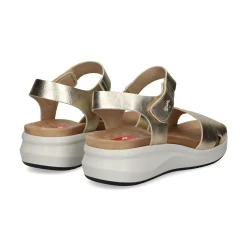 FLUCHOS Sandalias cuña de Mujer F1475 PLATINO