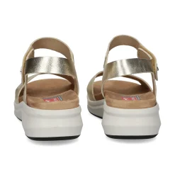 FLUCHOS Sandalias cuña de Mujer F1475 PLATINO