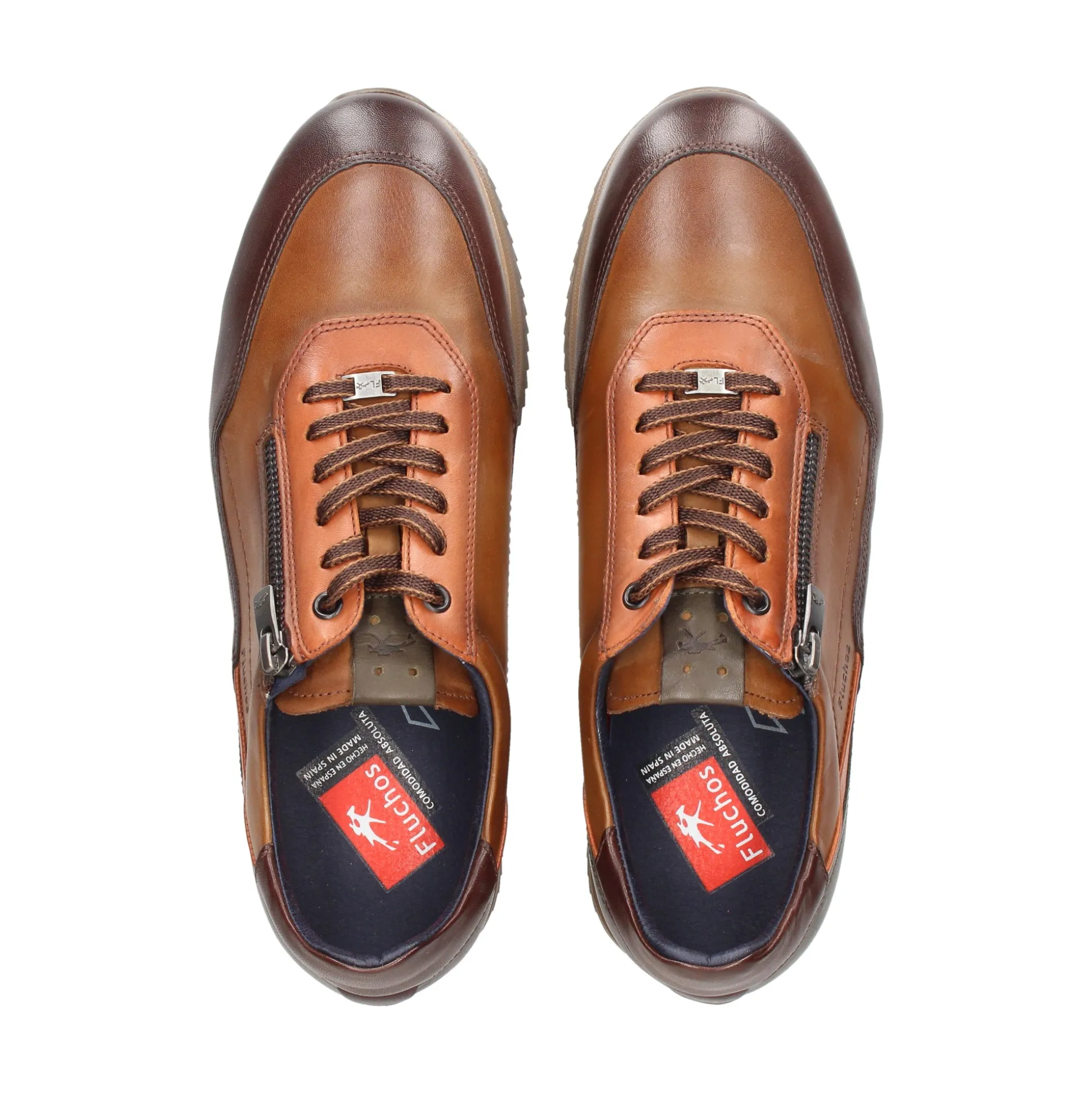 FLUCHOS Zapatillas de Hombre F2263 CAMEL MULTI