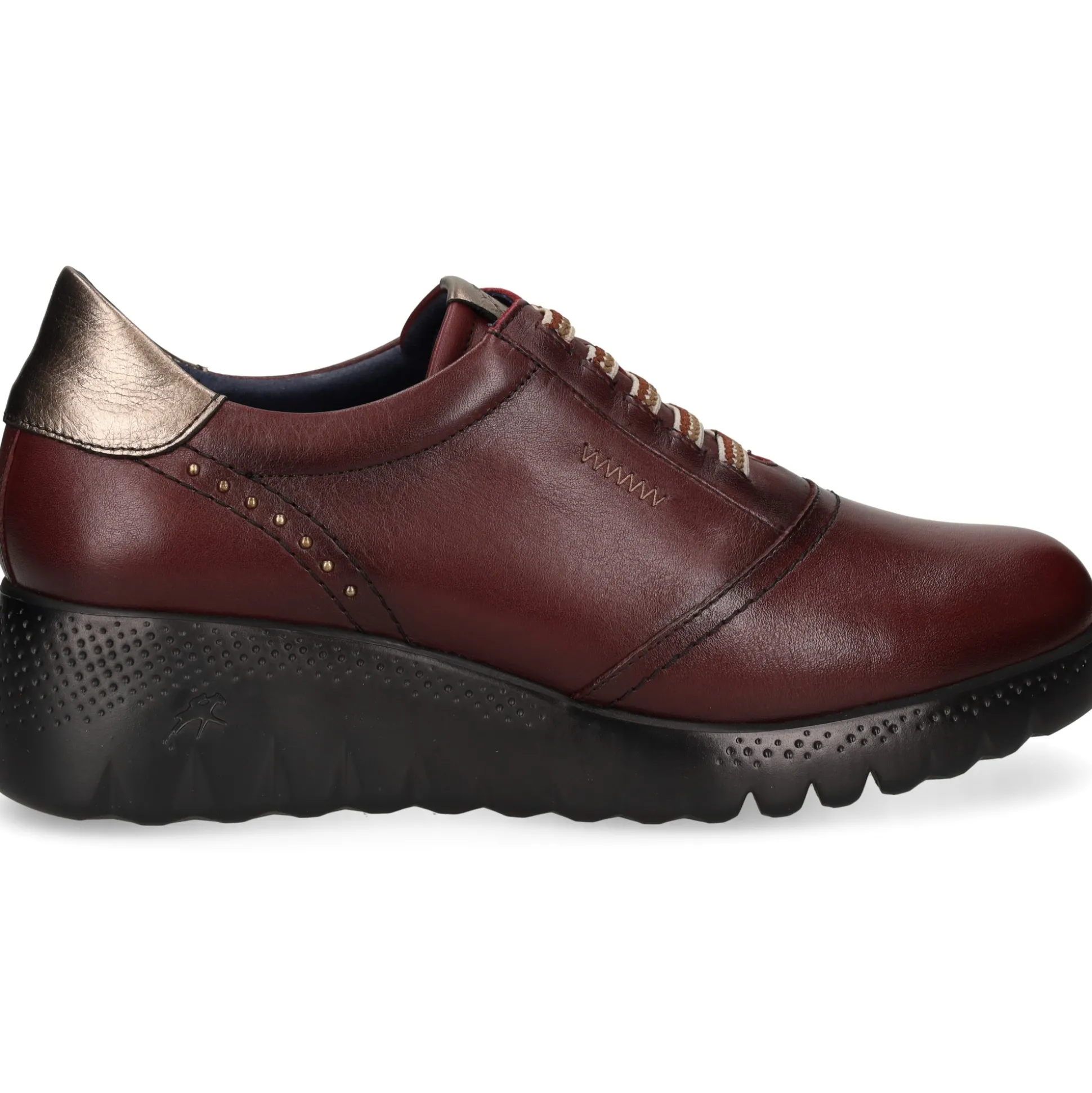 FLUCHOS Zapatos Blucher F2096 BURDEOS+COM.1