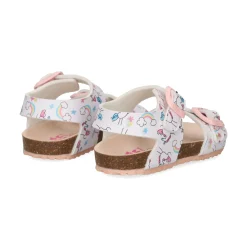 GARVALIN Sandalias, chanclas y albarcas de niña 252463-B050 BLANCO