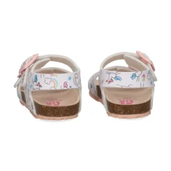 GARVALIN Sandalias, chanclas y albarcas de niña 252463-B050 BLANCO