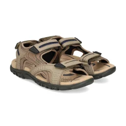 GEOX Sandalias de Hombre U8224D C0829 SAND/NAVY