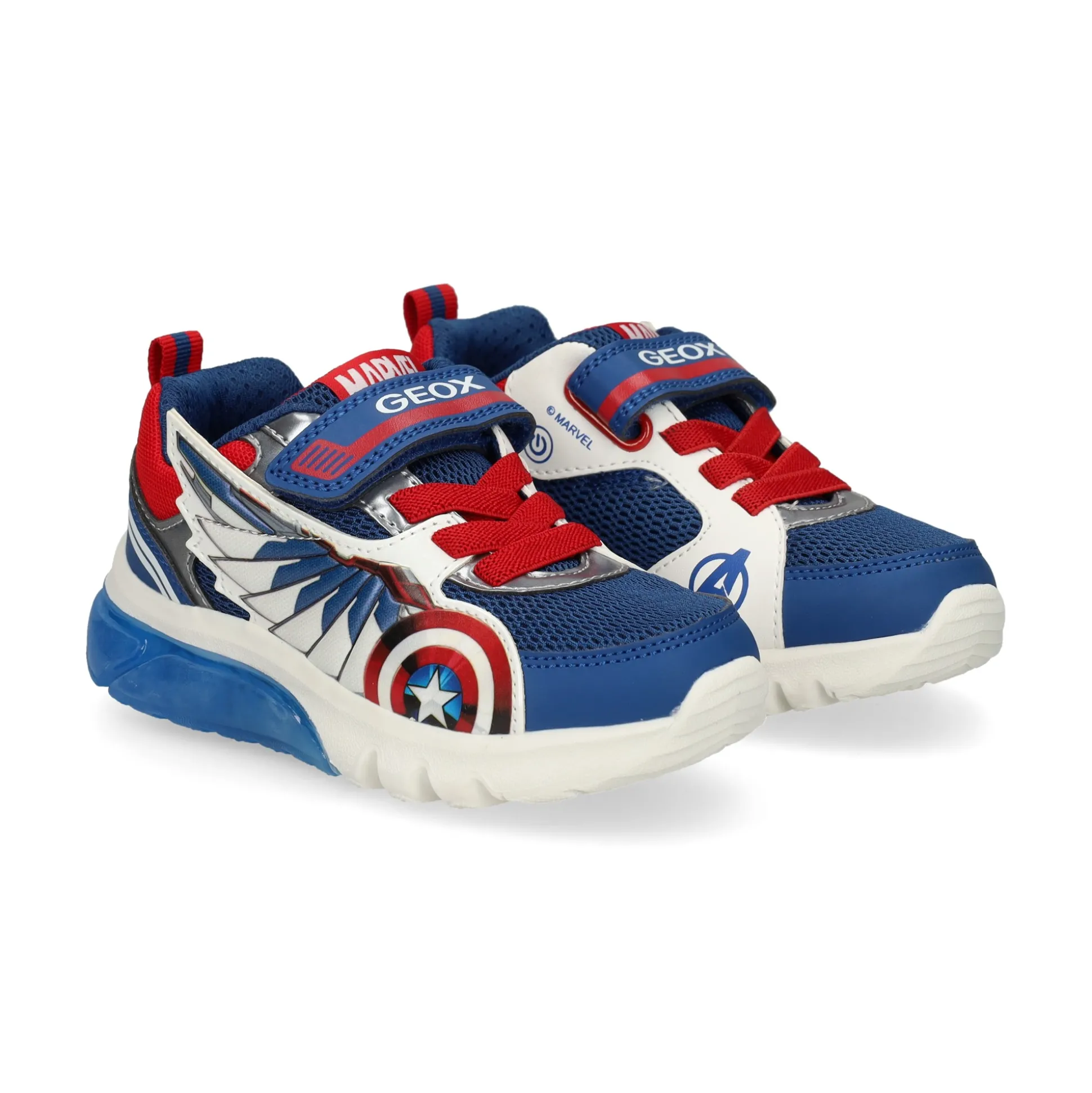 GEOX Zapatillas de Niño J45LBB C0200 BLUE/RED