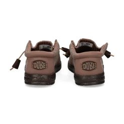 HEY DUDE Zapatillas de Hombre WALLY STRETCH 0PQ DEEP TAUPE/