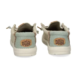 HEY DUDE Zapatillas de Hombre WALLY JUTE 1UH GREY/GREEN