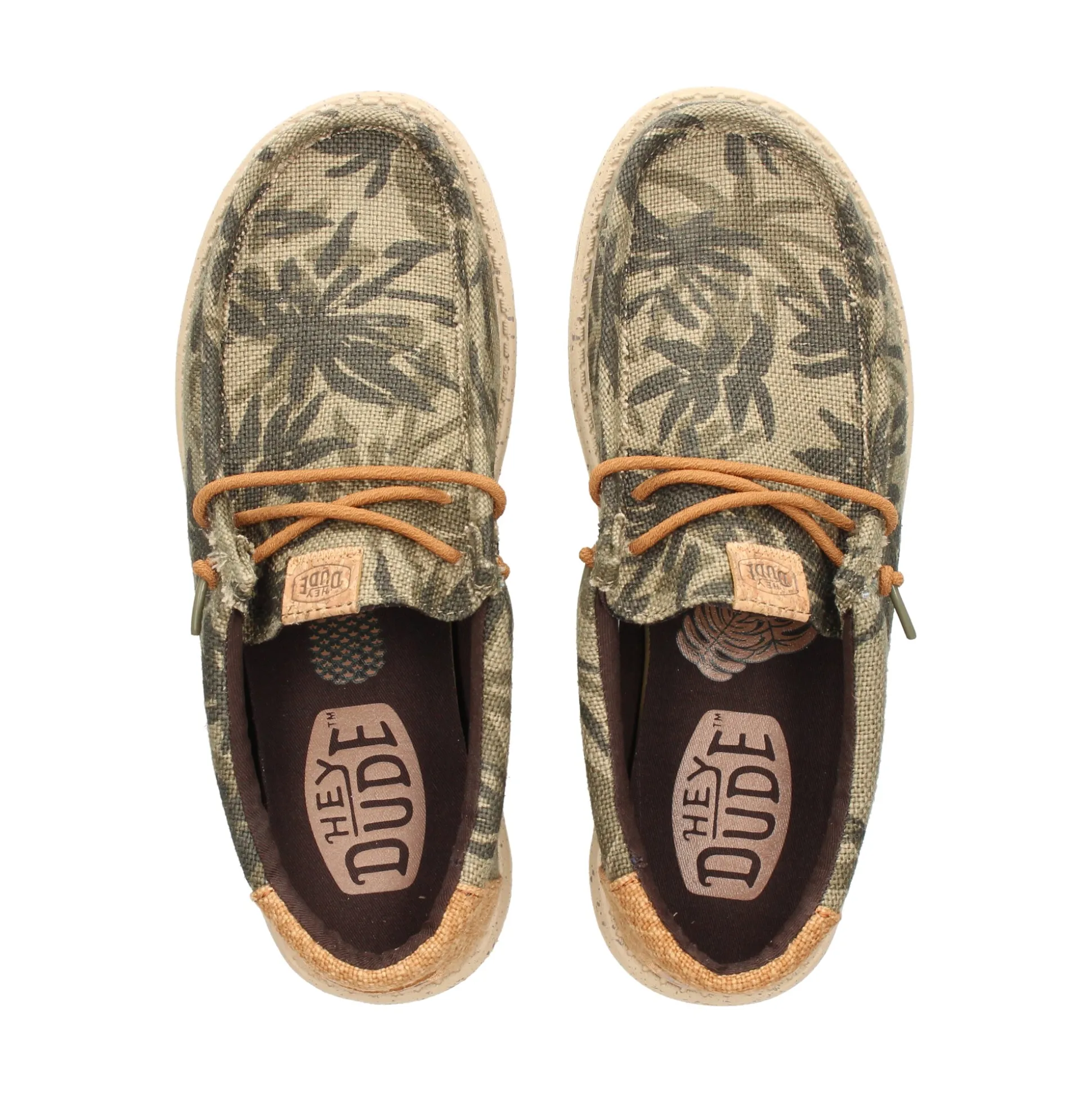 HEY DUDE Zapatillas de Hombre WALLY PALM 3ZX BURNT/GINGE